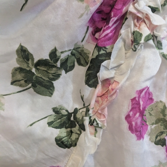 LoveShackFancy Nessa Silk Blend Floral Top - Picture 5 of 6